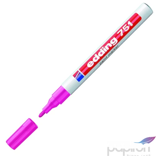 Edding 751 kerek hegyű pink lakkmarker 1-2mm jelölésre Üveg, porcelán, műanyag, fém