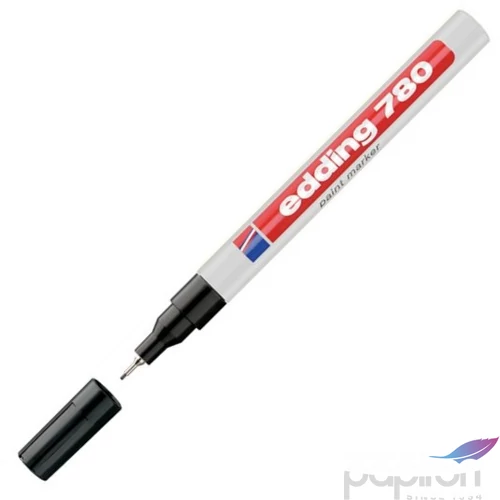 Edding 780 fekete lakkmarker 0,8mm jelölésre Üveg, porcelán, műanyag, fém