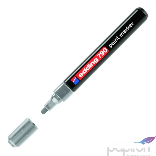 Edding 790 kerek hegyű ezüst lakkmarker 0,8mm jelölésre Üveg, porcelán, műanyag, fém
