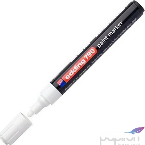 Edding 790 kerek hegyű fehér lakkmarker 0,8mm jelölésre Üveg, porcelán, műanyag, fém