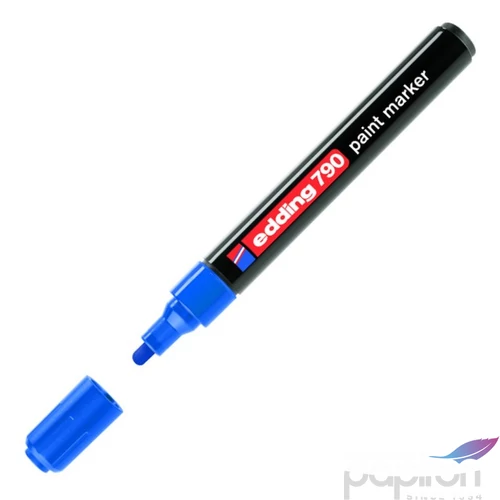 Edding 790 kerek hegyű kék lakkmarker 0,8mm jelölésre Üveg, porcelán, műanyag, fém