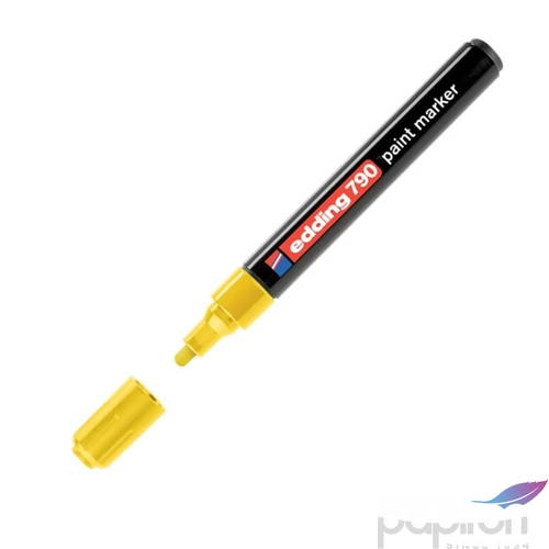 Edding 790 kerek hegyű sárga lakkmarker 0,8mm jelölésre Üveg, porcelán, műanyag, fém