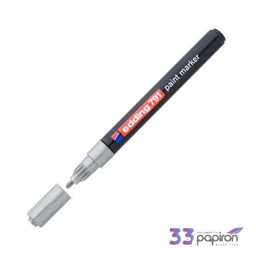 Edding 791 kerek hegyű ezüst lakkmarker 1-2 mm jelölésre Üveg, porcelán, műanyag, fém