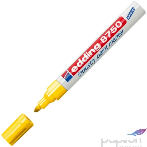 Edding 8750 lakkmarker kerek hegyű ipari lakkmarker sárga