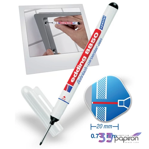 Edding 8850 fekete furatmerker, 0,7-1mm filc, marker