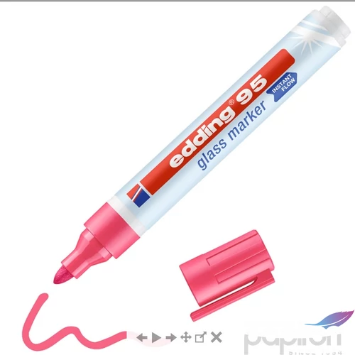Edding 95 ABLAK MARKER GLASS MARKER rózsaszín D10 kerek hegyűvonalvastagság:2-3mm