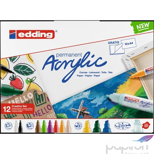 Edding Akril marker szett 12 Creative Set Basic'