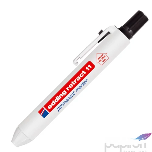 Edding retract 11 fekete permanent alkoholos marker 1,5-3mm filc, marker