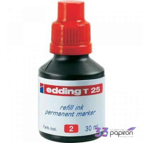 Edding T25 piros tinta alkoholos markerekhez 30ml filc, marker