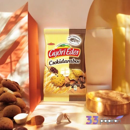 Édes kekszek Győri csokidarabos, 180g KHE025