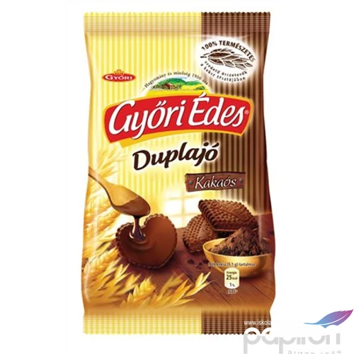 Édes kekszek Győri Győri édes duplajó keksz, kakaó-csokis 180g