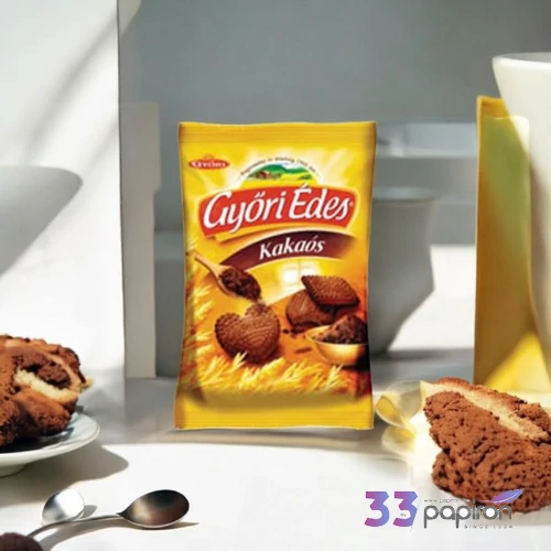 Édes kekszek Győri kakaós ízű, 150g KHE327