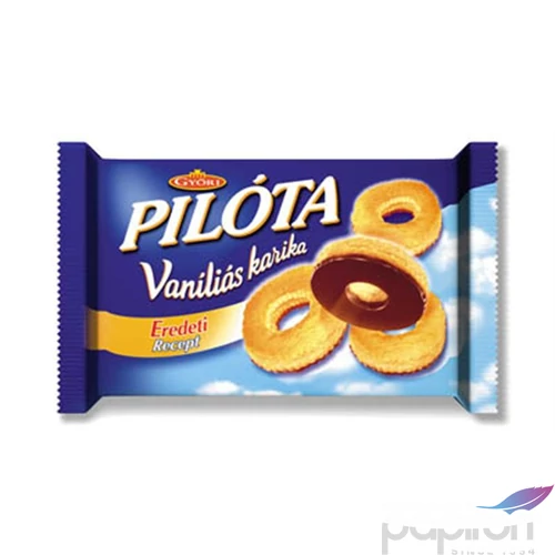 Édes kekszek Győri Pilóta vaníliás karika, étcsokis, 150g KHE014