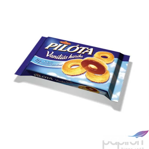 Édes kekszek Győri Pilóta vaníliás karika, tejcsokis, 150g KHE015