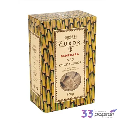 Édesítőszer Koronás barna, nád kockacukor,500 g KHK122H