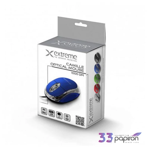 Egér Extreme vezetékes Esperanza XM102B  Vezetékes optikai egér kék