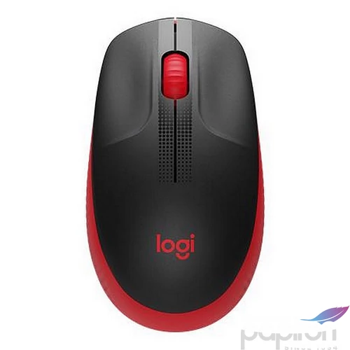 Egér vezeték nélküli optikai USB LOGITECH M190 piros