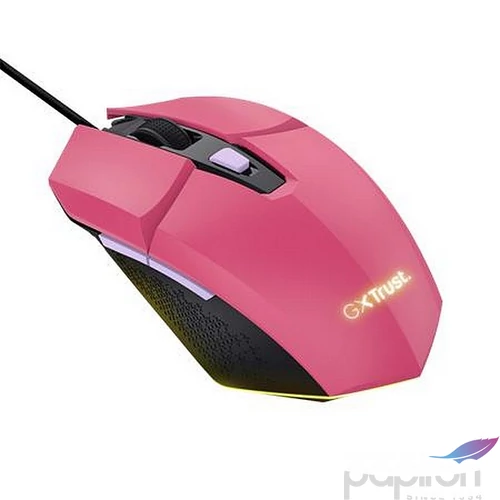 Egér vezetékes optikai gaming LED TRUST GXT109P Felox rózsaszín