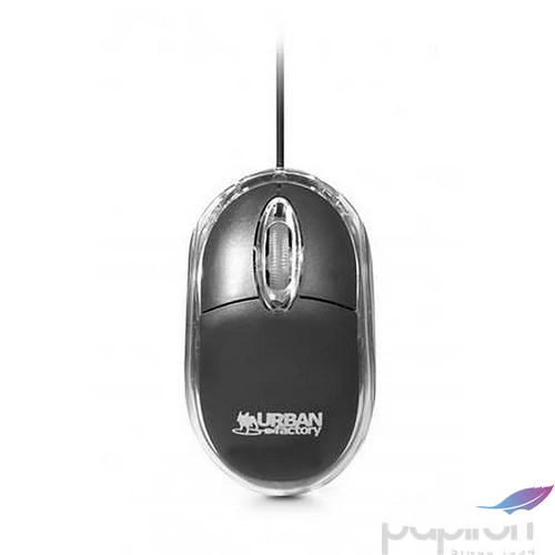 Egér vezetékes optikai kisméret USB URBAN FACTORY Crazy Small fekete