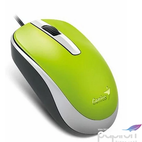 Egér vezetékes optikai normál USB GENIUS DX-120 zöld
