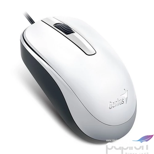 Egér vezetékes optikai normál USB GENIUS DX-120 fehér