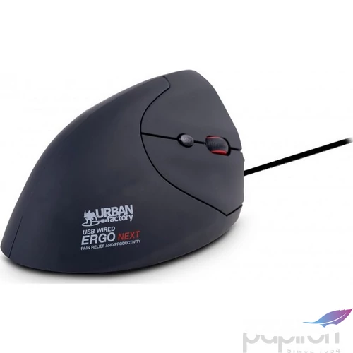Egér vezetékes vertikális USB URBAN FACTORY Ergo Next fekete