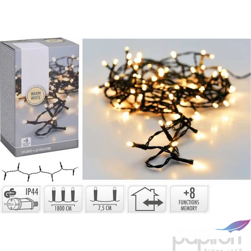 Égősor fényfűzér 240 led 240ww, kültéri középfehér kpm