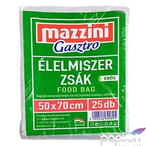 Élelmiszerzsák erős 25db 50 x 70cm MAZZINI Gasztro 