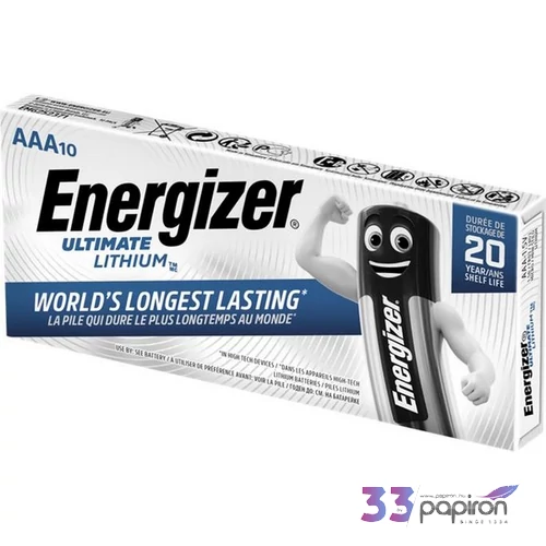 Elem AAA mikro 10 db lítium ENERGIZER 