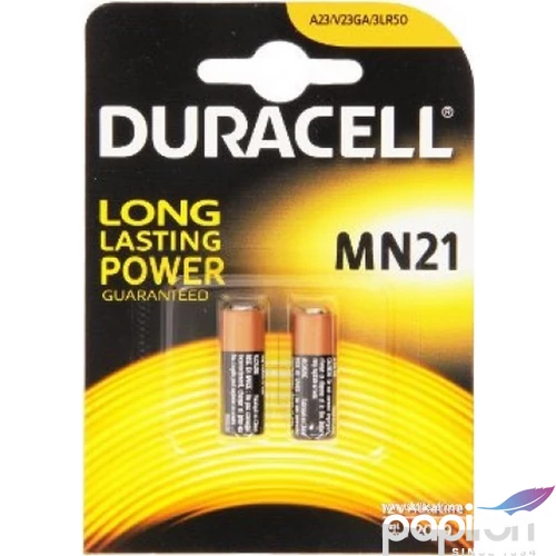 Elem Duracell MN21 12V-os alkáli riasztó/távirányító elem 2db/bliszter