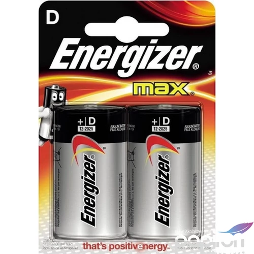 Elem Energizer MaxLR20 tartós góliát elem bl/2