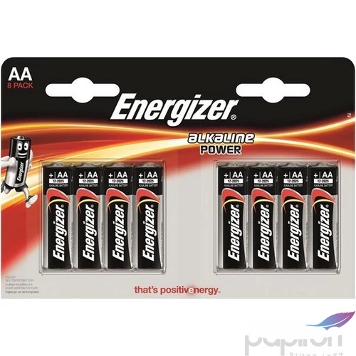 Elem Energizer mikro elem Alkaline power AA 8db EEAA8AP