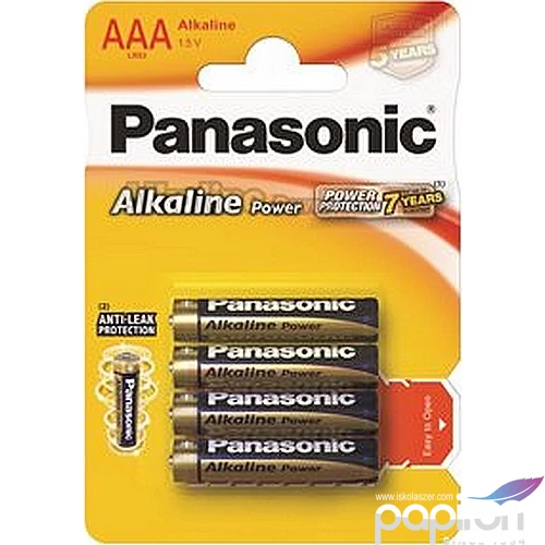 Elem Panasonic mikro Alkaline Power AAA 4db PEBAAA3