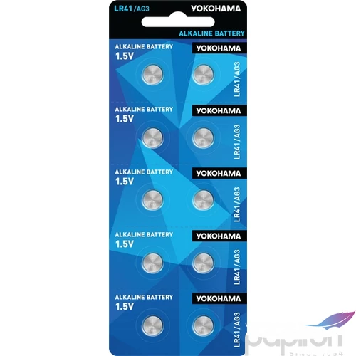 Elem Yokohama/Rocket LR41 gombelem, ALKALINE, , 1,5V AG3,192,392