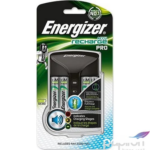 Elemtöltő Energizer Pro AA ceruza/AAA mikro 4x2000 mAh AA (előtöltött) kijelzővel 4db-s