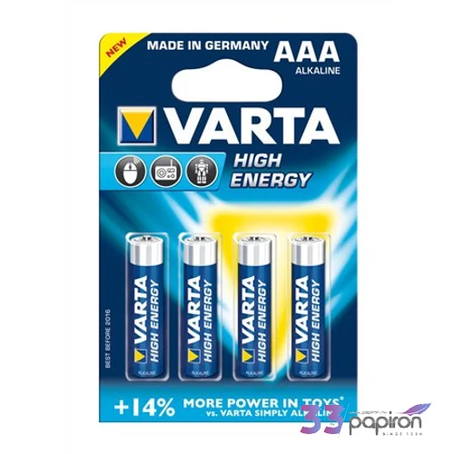 Elem Varta High Energy LR03 AAA mikro elemek VARTA 4903121414