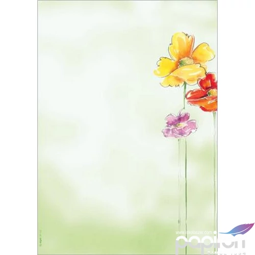 Előnyomott papír A4 90g, SIGEL "Spring Flowers