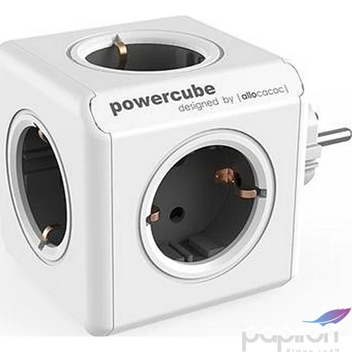 Elosztó 4 aljzat Allocacoc PowerCube Original DE fehér-szürke