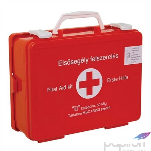 Elsősegélyláda II.típusú 50 főig Minden munkahelyen kötelező !