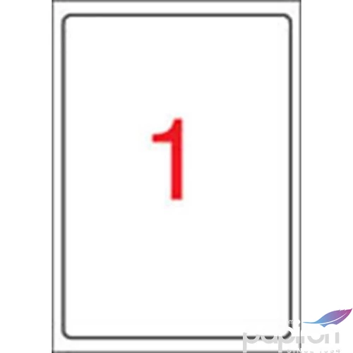 Etikett címke Apli tintasugaras nyomtatóhoz, 199,6x289,1mm fényes, fotóminőségű,10 etikett/csomag