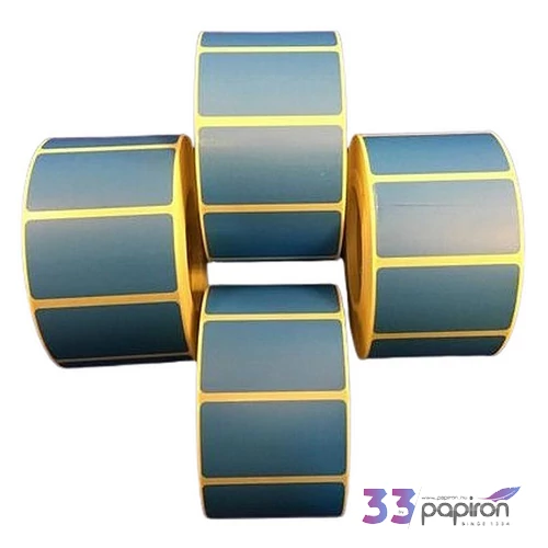 Etikett thermo 25x45mm 1000 etikett/tekercs kék