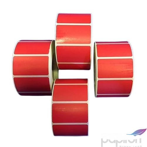 Etikett thermo 25x45mm 1000 etikett/tekercs piros