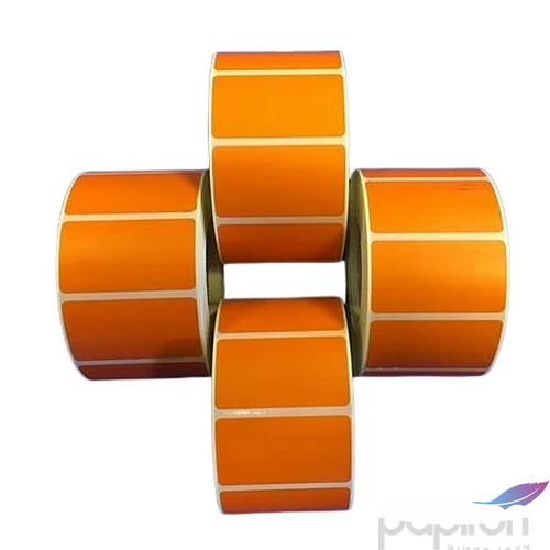 Etikett thermo 25x45mm 1000 etikett/tekercs narancs