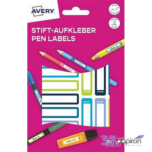 Etikett tollcímke 50x10 mm kézzel írható AVERY ZWECKFORM kék-zöld 30 etikett/csomag