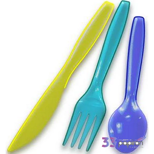 Party evőeszközkészlet vegyes színekben
