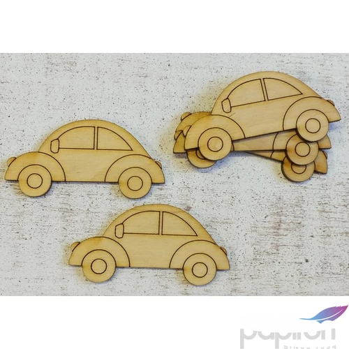 Fa auto autó rajzos 7cmx3mm 5db/cs