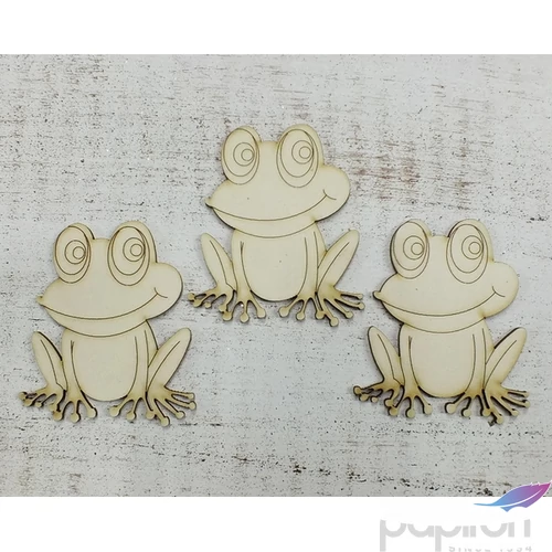 Fa béka béka 7, 5cmx6cmx3mm 3db/cs