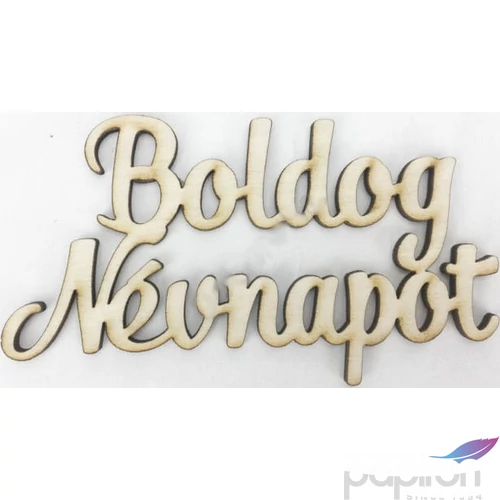 Fa dekorfelirat 10,5cm-es Boldog névnapot- felirat 
