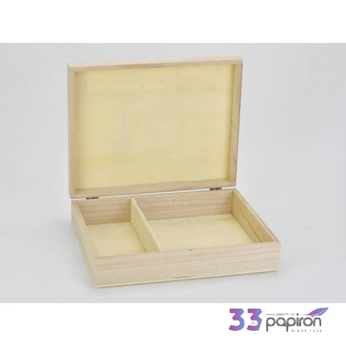 Fa doboz mágneses natúr 20x25x6cm-es macaronos GRAVÍROZHATÓ! CRL3263