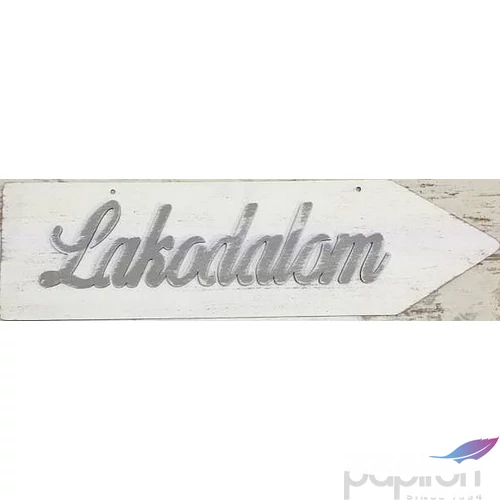 Fa felirat nyíl fehér Lakodalom 50x14 cm - jobbra mutató 